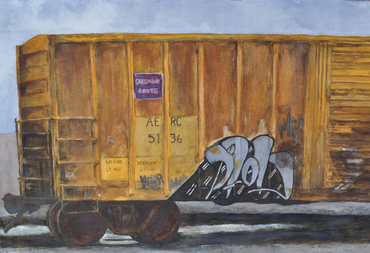 Yellow boxcar